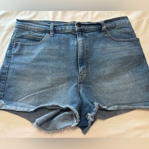 sofia by sofia vergara Light Blue High-Rise Denim Cutoff Shorts